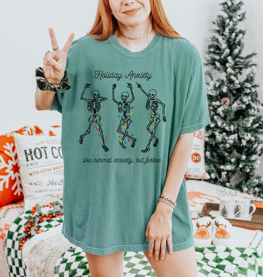 Holiday Anxiety Skeletons